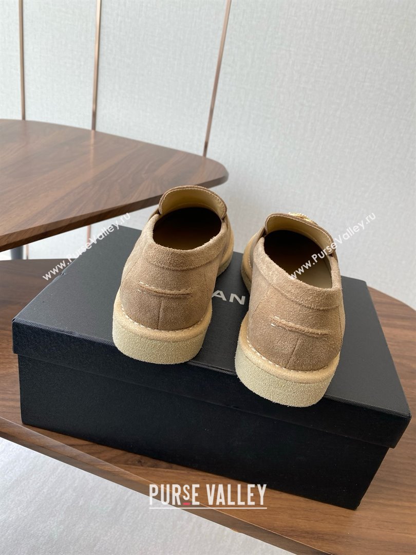 Chanel Suede Loafers CH9334 Brown 2025 (KL-25090334)