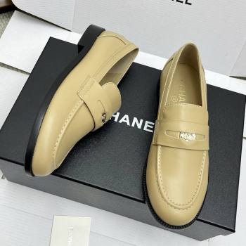 Chanel Mocassins Loafers in Smooth Calfskin G46362 Beige 2025 (KL-25090323)