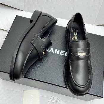 Chanel Mocassins Loafers in Smooth Calfskin G46362 Black 2025 (KL-25090324)