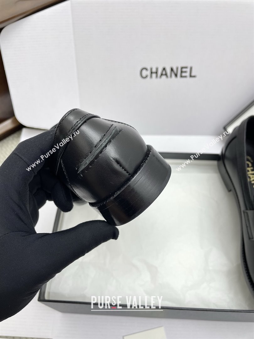 Chanel Mocassins Loafers in Smooth Calfskin G46362 Black 2025 (KL-25090324)