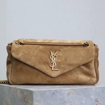 Saint Laurent Calypso Small Bag in Suede 734153 Brown 2025 (YY-25090613)