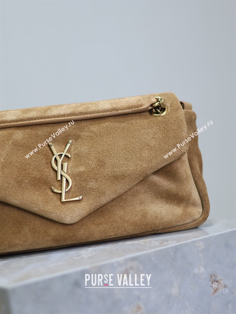 Saint Laurent Calypso Small Bag in Suede 734153 Brown 2025 (YY-25090613)