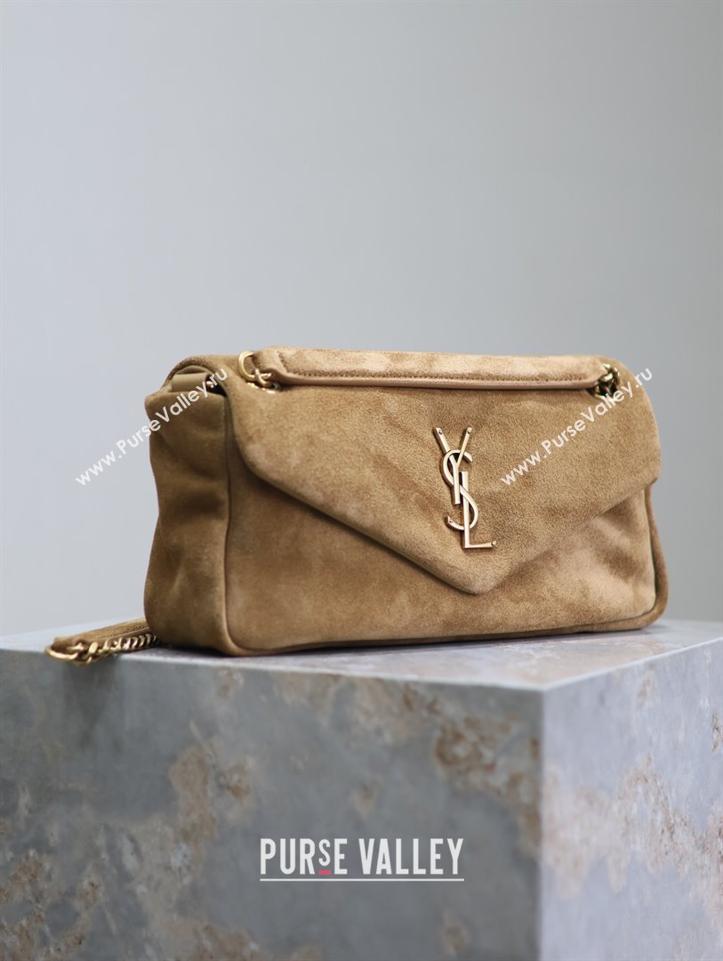 Saint Laurent Calypso Small Bag in Suede 734153 Brown 2025 (YY-25090613)