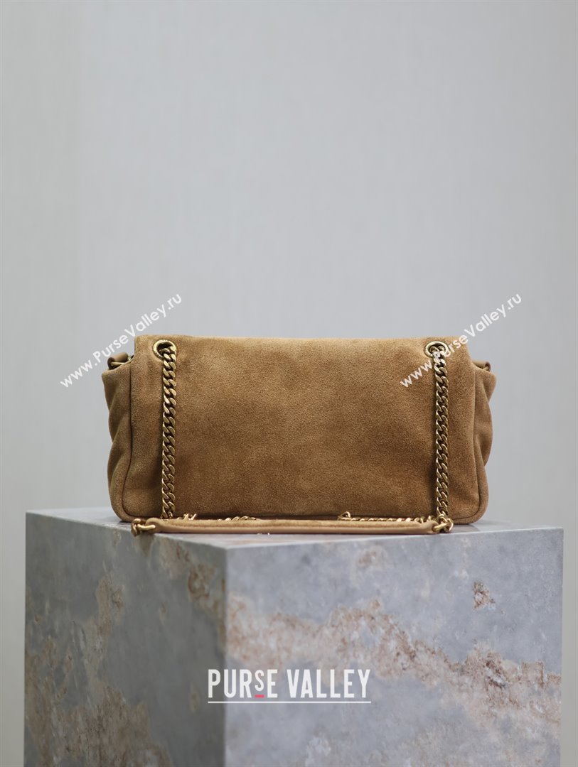 Saint Laurent Calypso Small Bag in Suede 734153 Brown 2025 (YY-25090613)