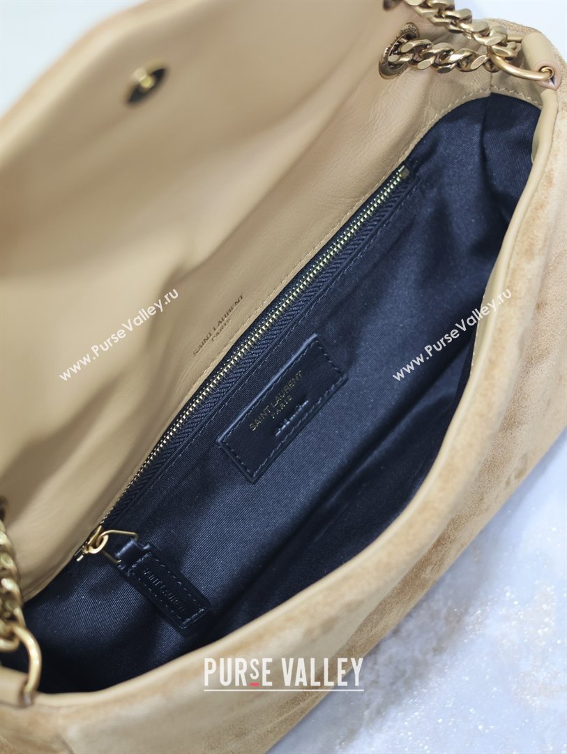 Saint Laurent Calypso Small Bag in Suede 734153 Brown 2025 (YY-25090613)