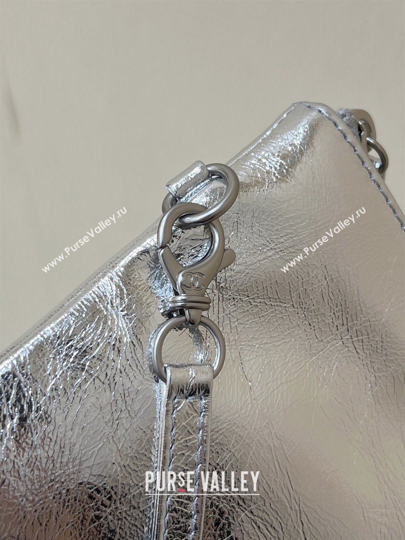 Chanel 22 Bag in Metallic Calfskin AS3261 Silver 2025 Top Quality (SHUNY-25091103)