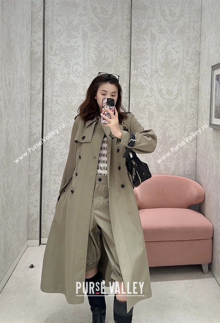 Dior Long Coat B91615 Khaki 2025 (Q-25091615)