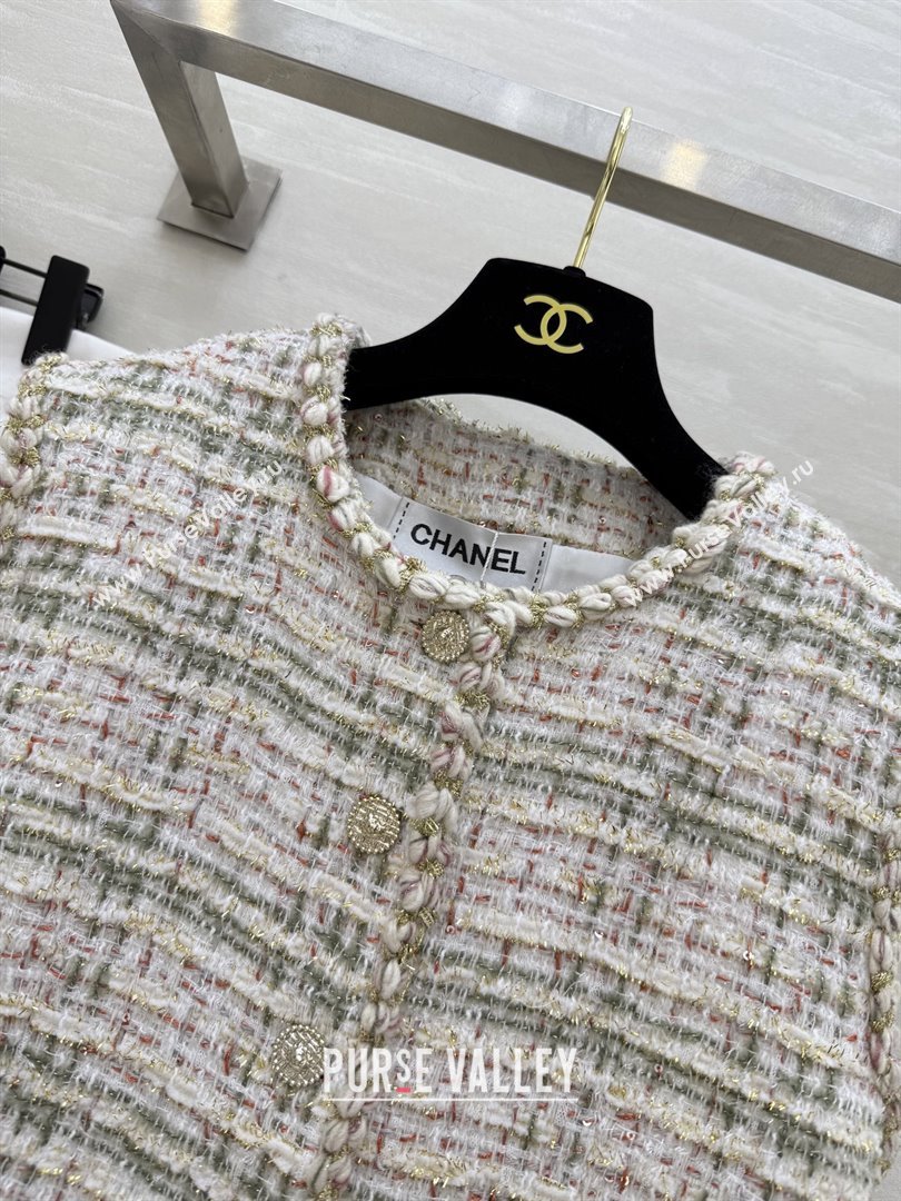 Chanel Tweed Vest CH91307 Beige 2025 (Q-25091307)