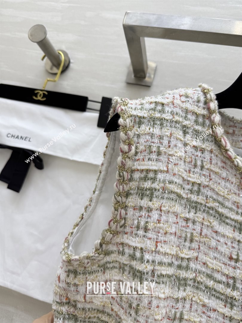 Chanel Tweed Vest CH91307 Beige 2025 (Q-25091307)