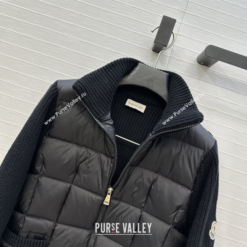 Moncler Padded Zip-up Cardigan M91620 Black 2025 (Q-25091620)