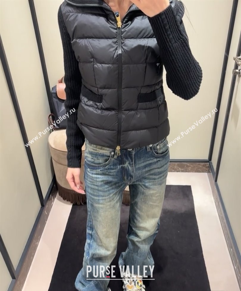 Moncler Padded Zip-up Cardigan M91620 Black 2025 (Q-25091620)