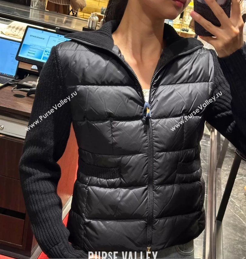 Moncler Padded Zip-up Cardigan M91620 Black 2025 (Q-25091620)
