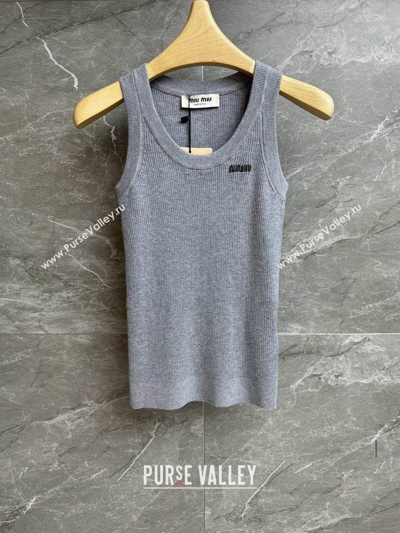 Miu Miu Wool Vest M91621 Grey 2025 (Q-25091621)