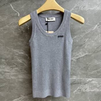 Miu Miu Wool Vest M91621 Grey 2025 (Q-25091621)
