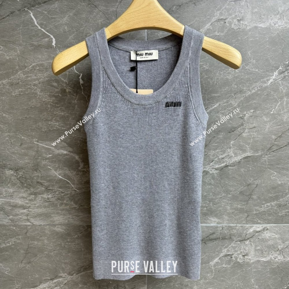 Miu Miu Wool Vest M91621 Grey 2025 (Q-25091621)
