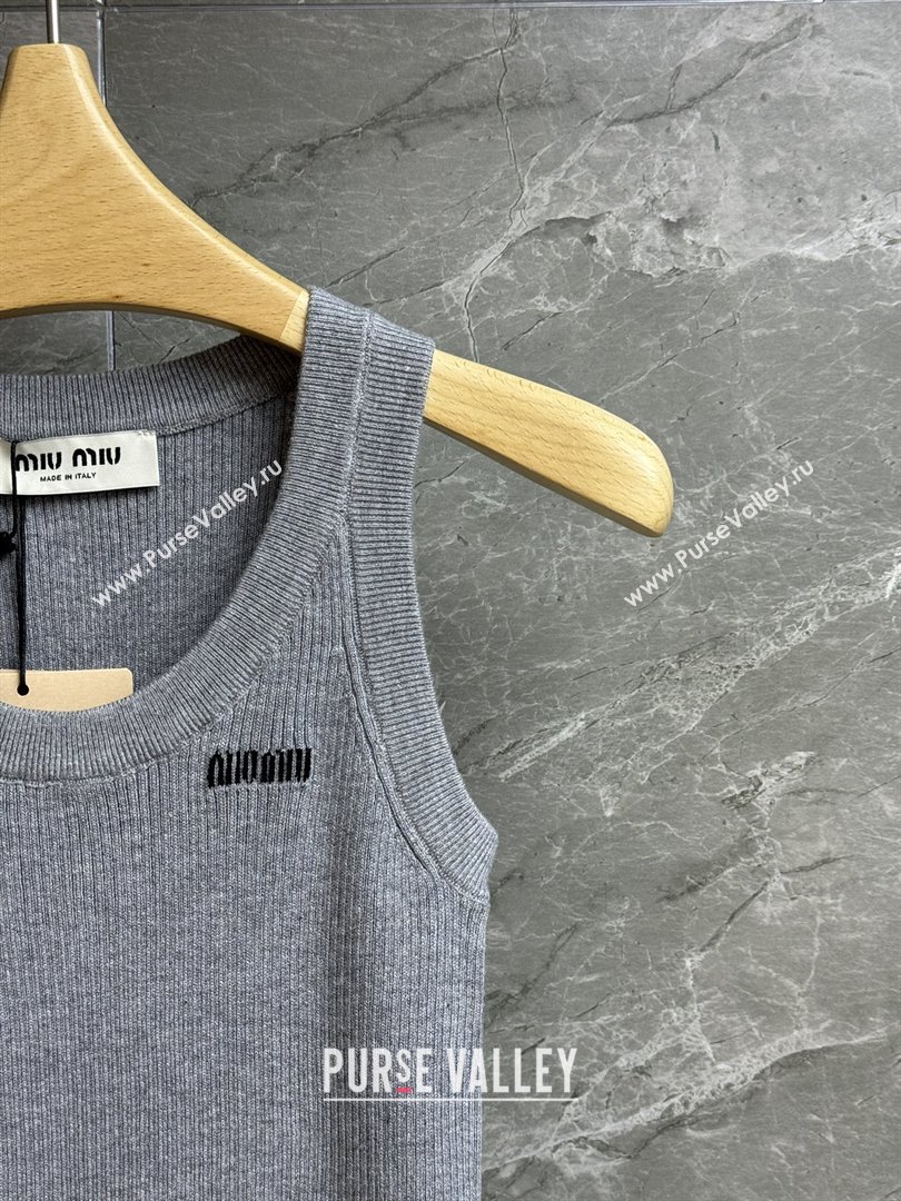 Miu Miu Wool Vest M91621 Grey 2025 (Q-25091621)