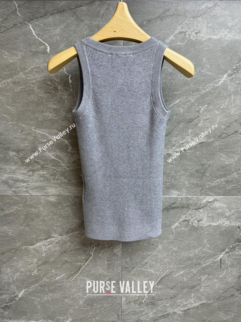Miu Miu Wool Vest M91621 Grey 2025 (Q-25091621)