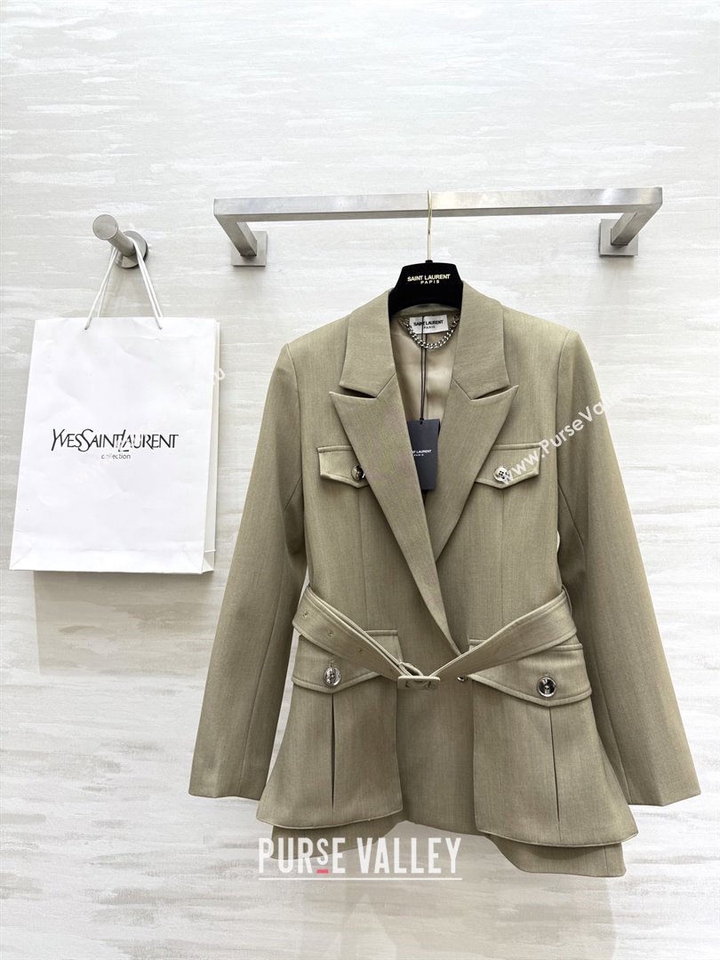 Saint Laurent Jacket S91625 Beige 2025 (Q-25091625)
