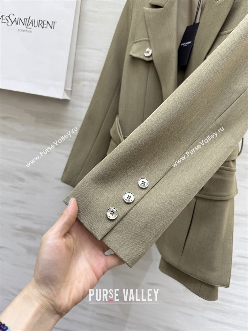 Saint Laurent Jacket S91625 Beige 2025 (Q-25091625)