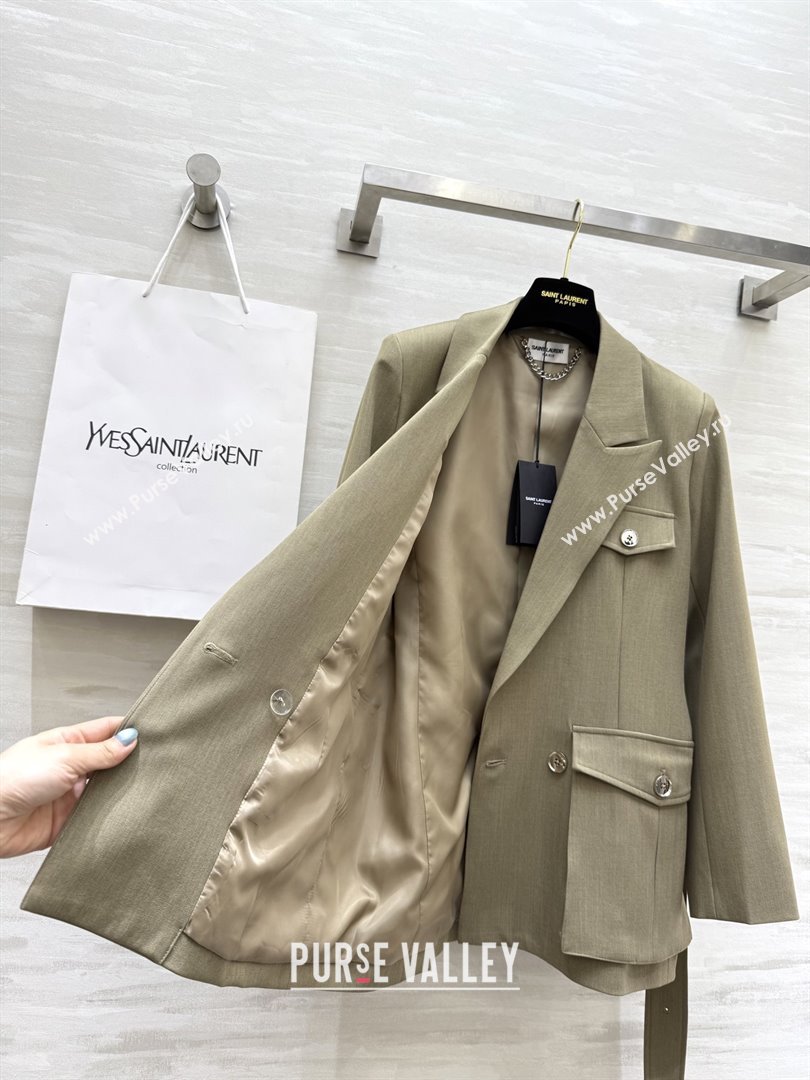 Saint Laurent Jacket S91625 Beige 2025 (Q-25091625)