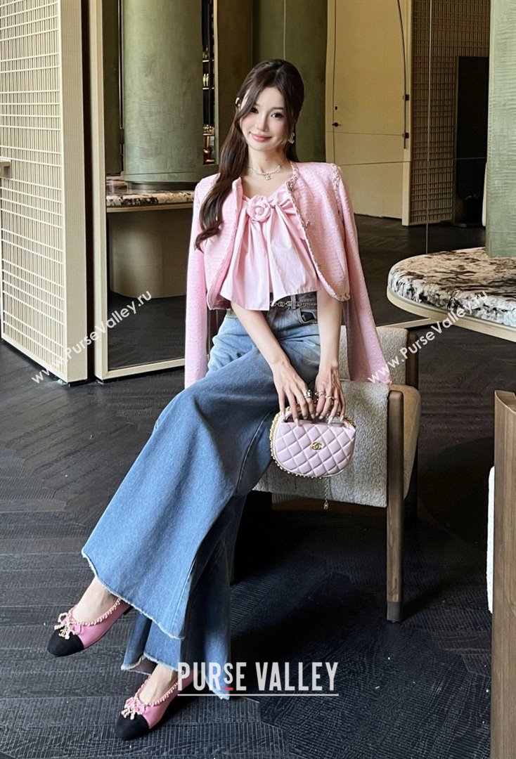 Chanel Tweed Jacket CH91303 Pink 2025 (Q-25091303)