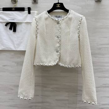 Chanel Tweed Jacket CH91304 Beige 2025 (Q-25091304)