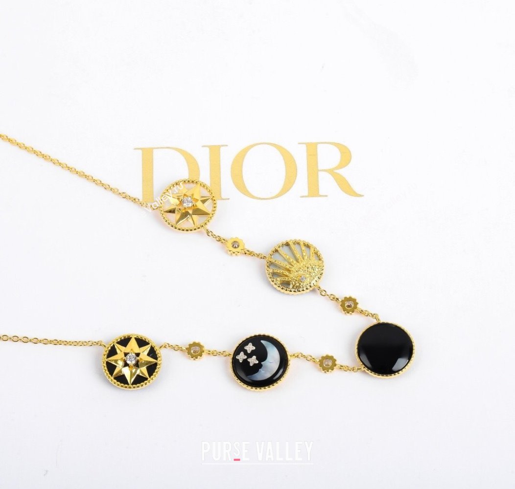 Dior Rose des Vents and Rose Celeste Necklace White 2025 0914 (YF-250915101)