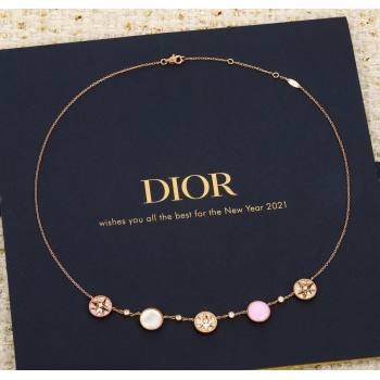 Dior Rose des Vents Necklace Pink 2025 0915 (YF-250915102)