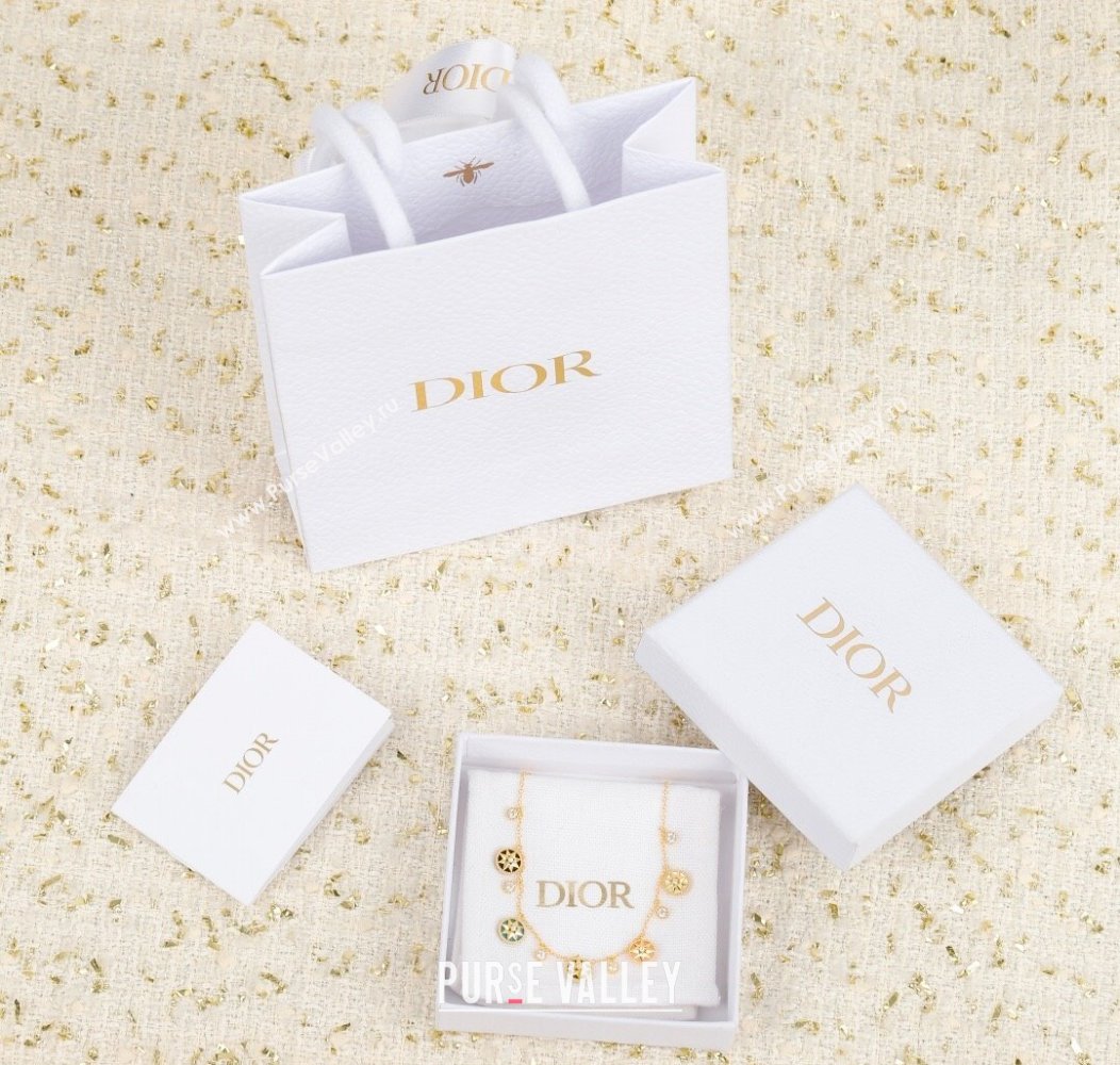 Dior Rose des Vents Necklace Green 2025 0915 (YF-250915103)