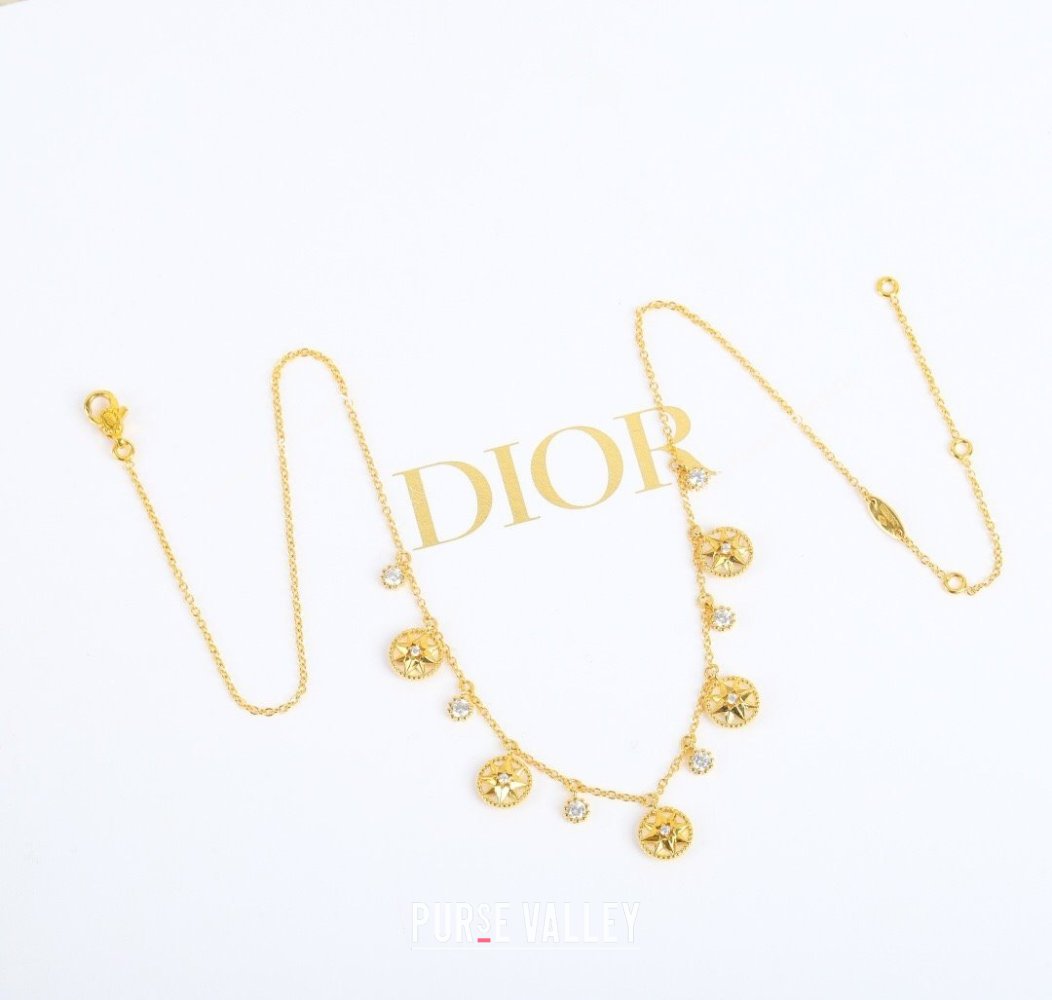Dior Rose des Vents Necklace Gold 2025 0915 (YF-250915104)