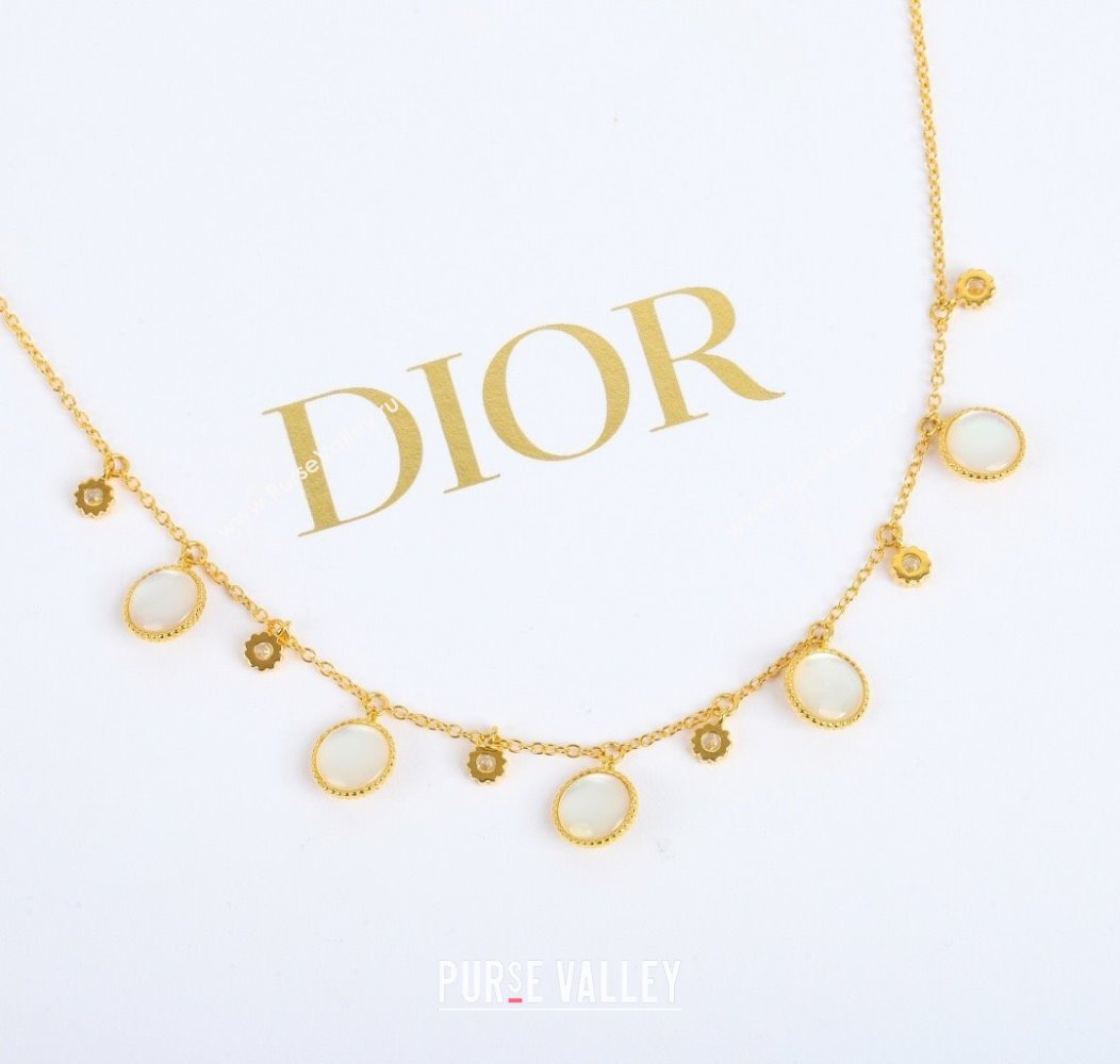 Dior Rose des Vents Necklace Gold 2025 0915 (YF-250915104)