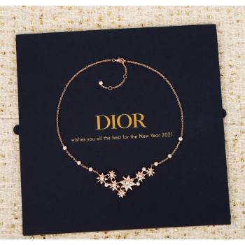 Dior etoile des Vents Necklace Rose Gold 2025 0915 (YF-250915106)