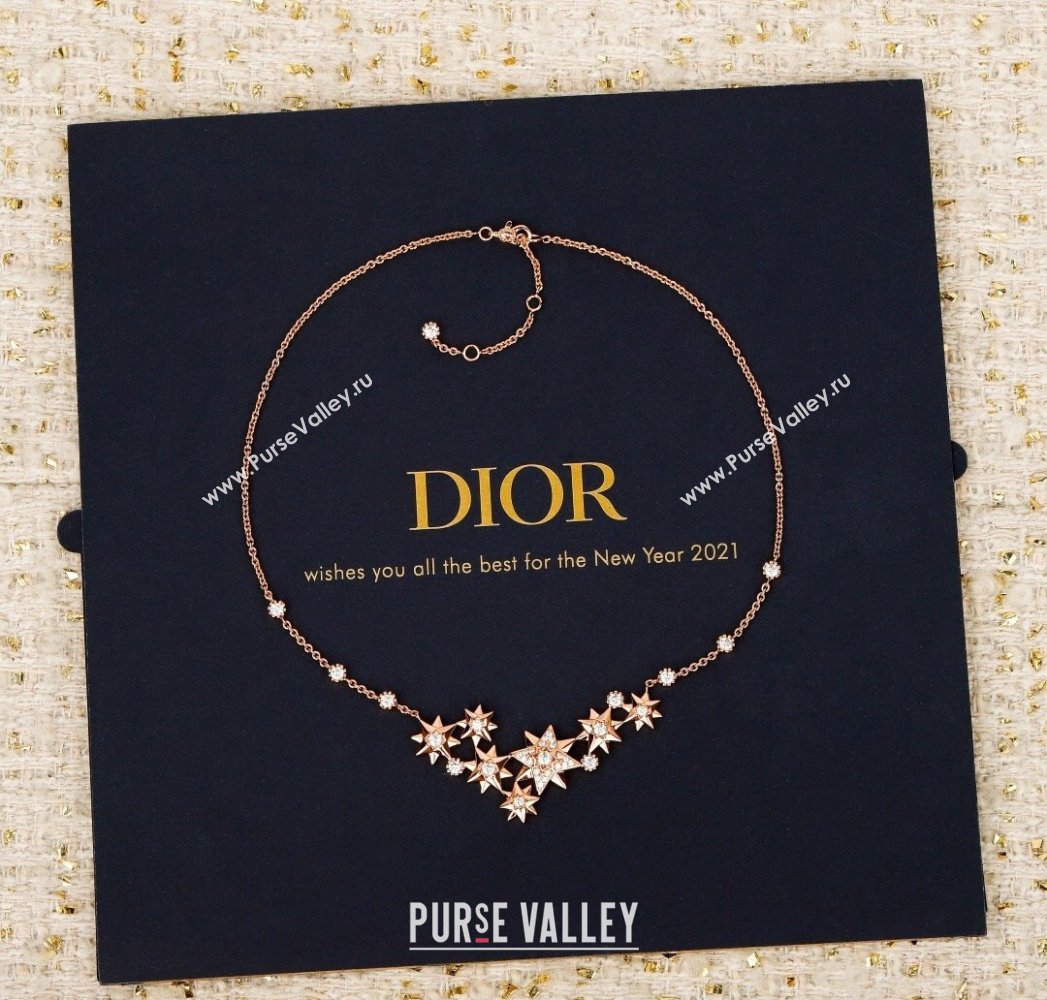 Dior etoile des Vents Necklace Rose Gold 2025 0915 (YF-250915106)