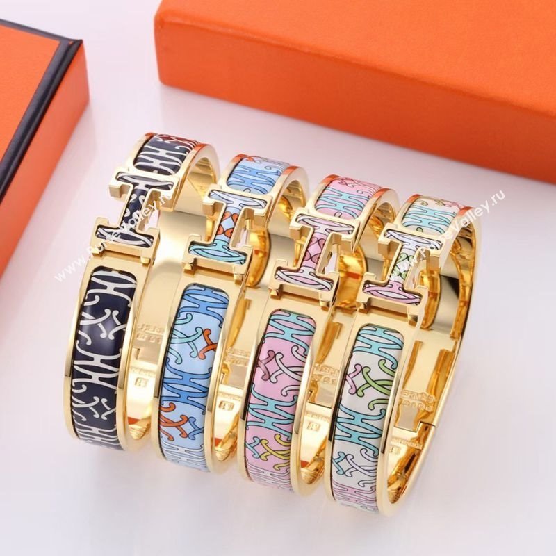 Hermes Clic H Print Bracelet Yellow Gold 2025 H0916089 (YF-250916093)