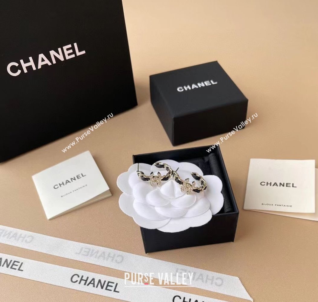 Chanel Hoop Earrings Black 2025 CH0915091 (YF-250915091)
