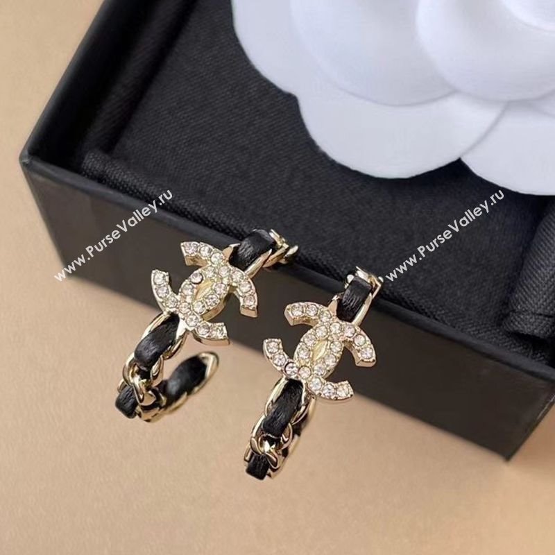 Chanel Hoop Earrings Black 2025 CH0915091 (YF-250915091)