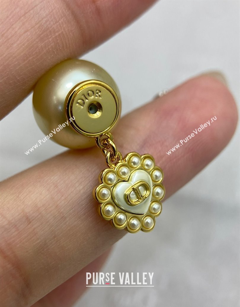 Dior Tribales Earrings with Heart White 2025 0915 (YF-250915096)