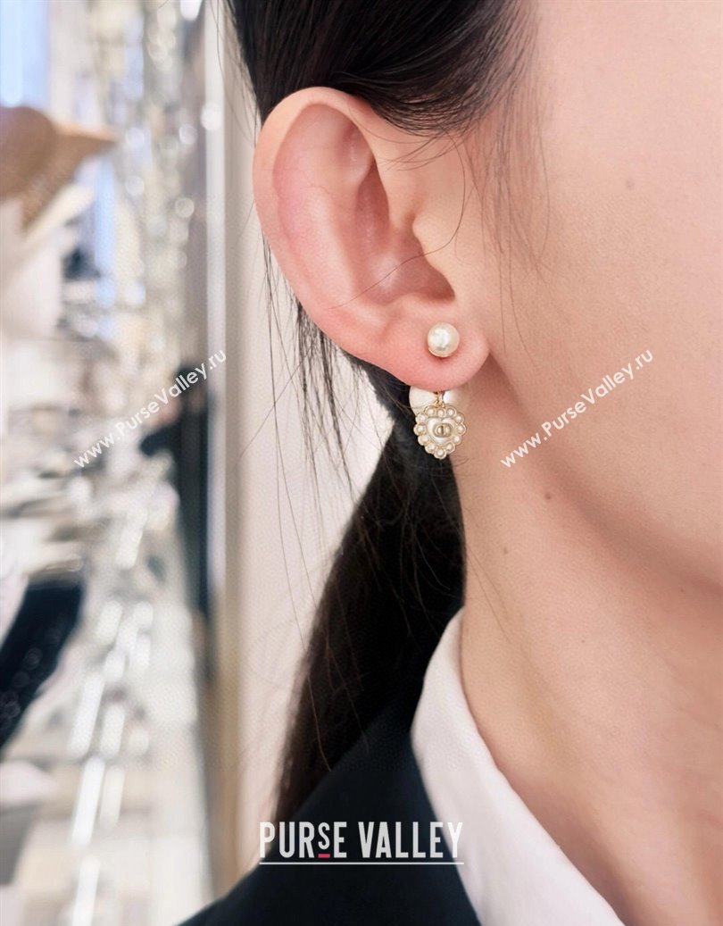 Dior Tribales Earrings with Heart White 2025 0915 (YF-250915096)