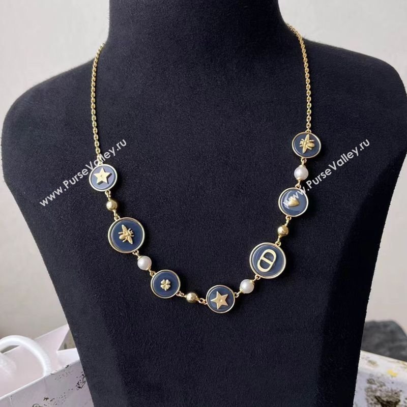 Dior D-Luck Necklace Blue 2025 0915 (YF-250915099)