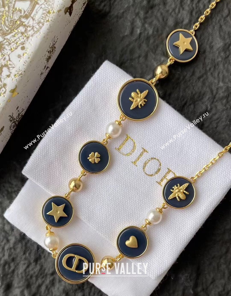 Dior D-Luck Necklace Blue 2025 0915 (YF-250915099)