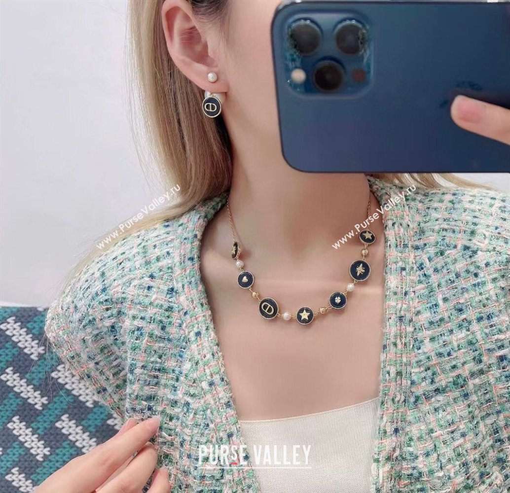 Dior D-Luck Necklace Blue 2025 0915 (YF-250915099)