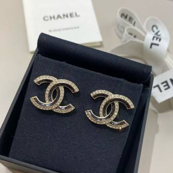 Chanel CC Stud Earrings Black 2025 CH091526 (YF-250915126)