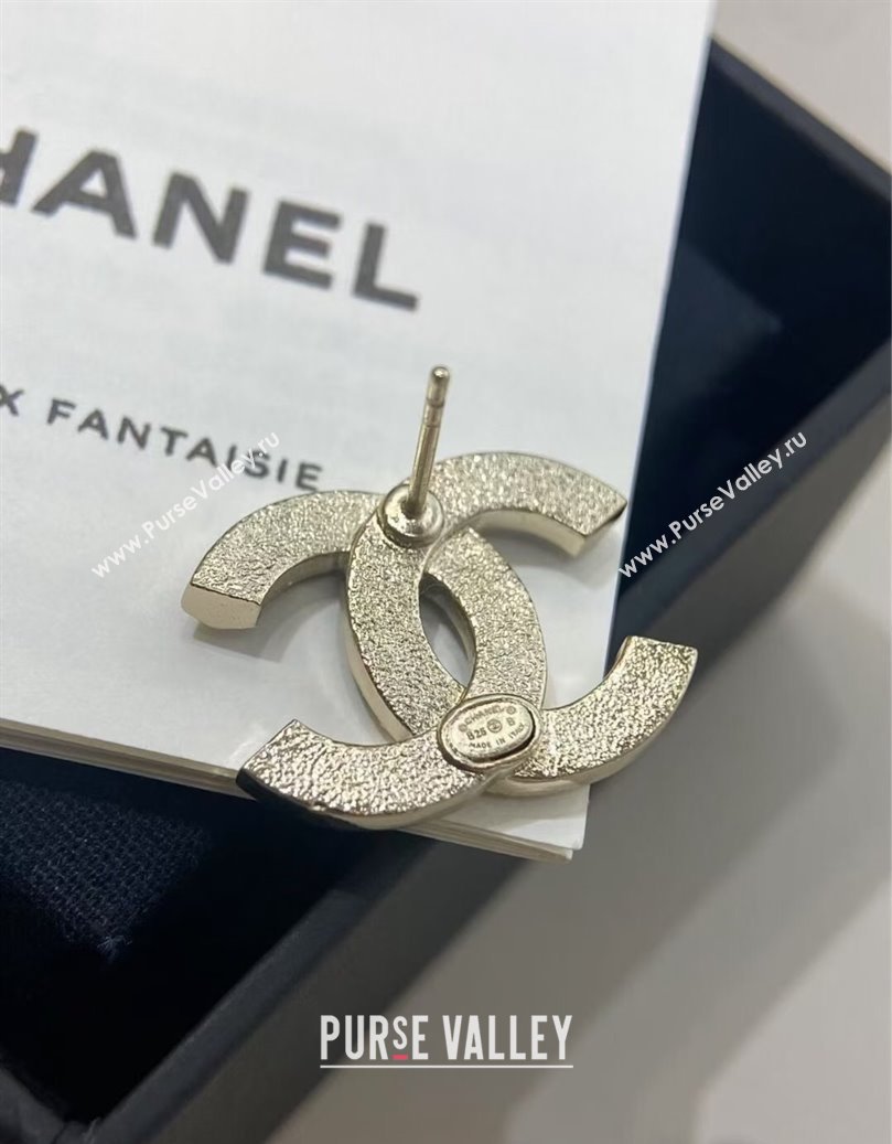 Chanel CC Stud Earrings Black 2025 CH091526 (YF-250915126)