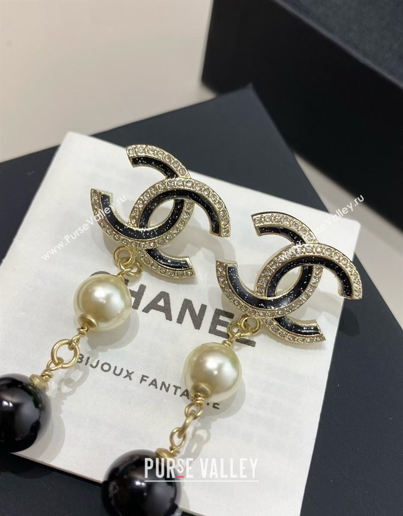Chanel Long Earrings Black 2025 CH091528 (YF-250915128)