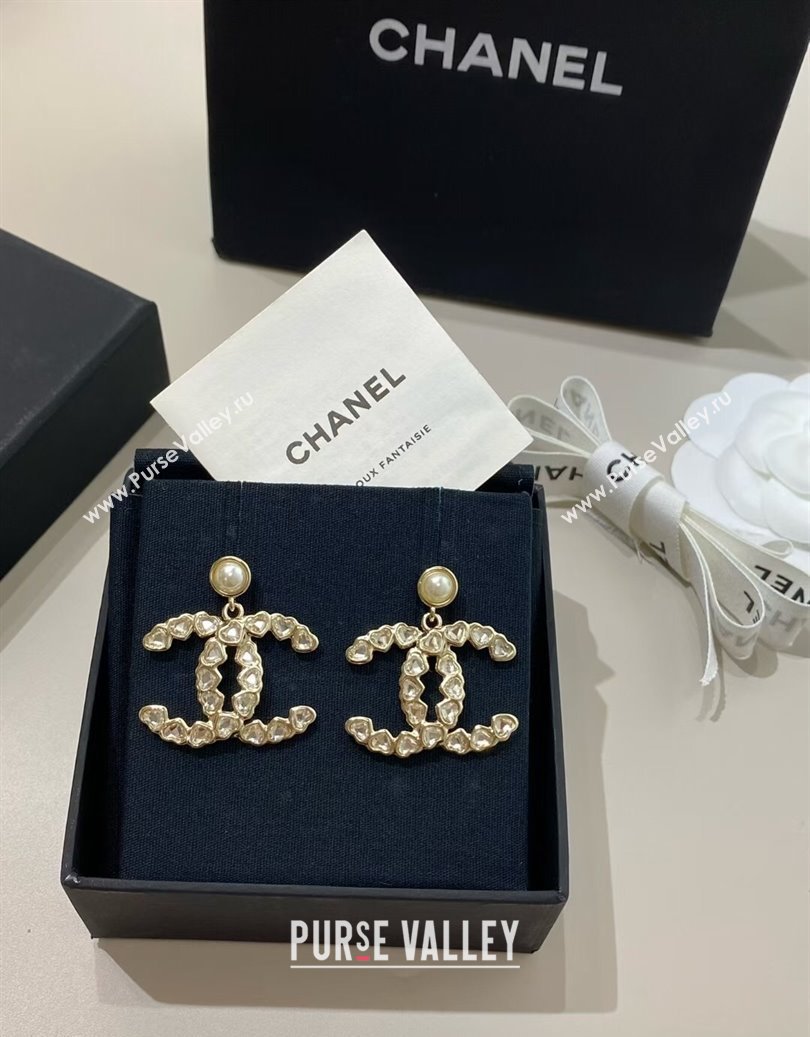 Chanel Heart CC Short Earrings 2025 CH091531 (YF-250915131)