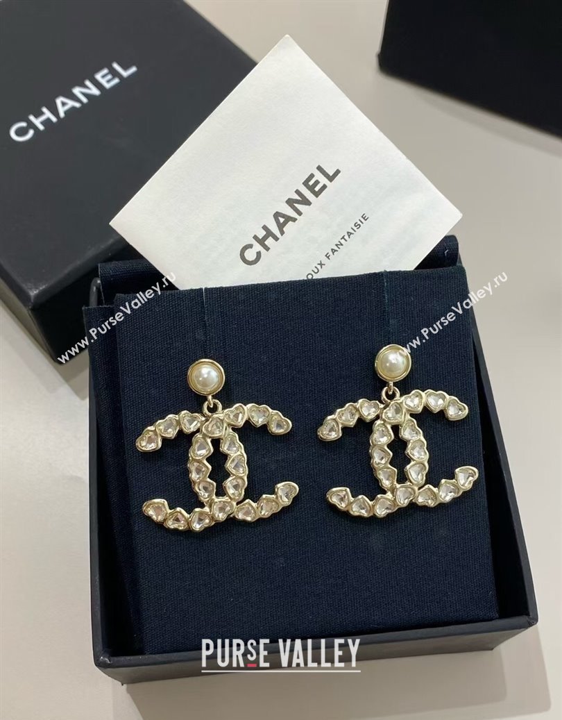 Chanel Heart CC Short Earrings 2025 CH091531 (YF-250915131)