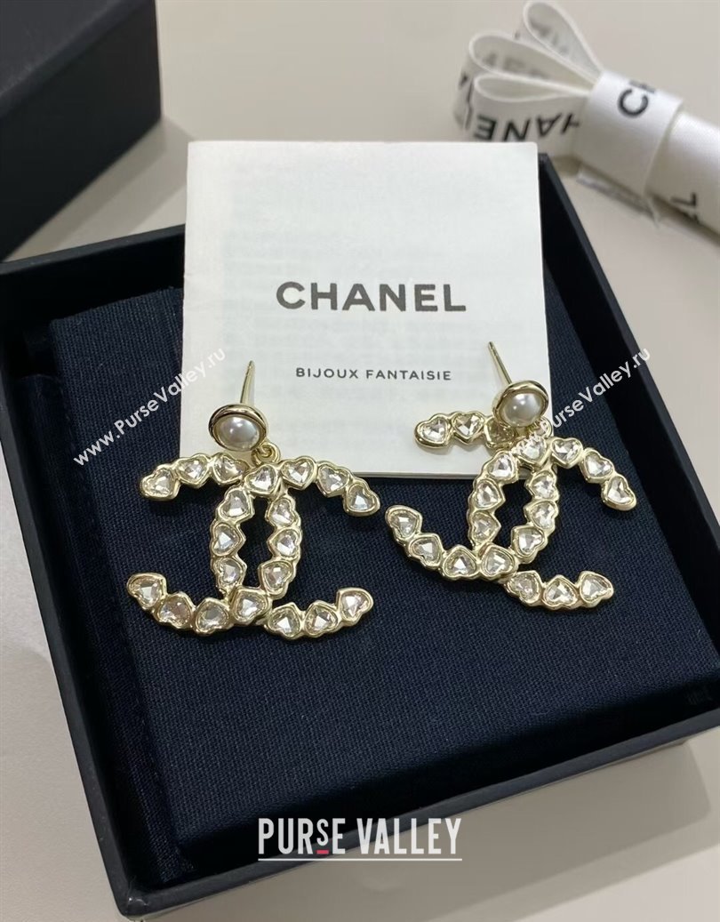 Chanel Heart CC Short Earrings 2025 CH091531 (YF-250915131)