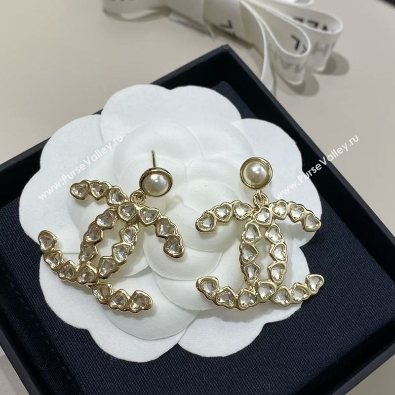 Chanel Heart CC Short Earrings 2025 CH091531 (YF-250915131)