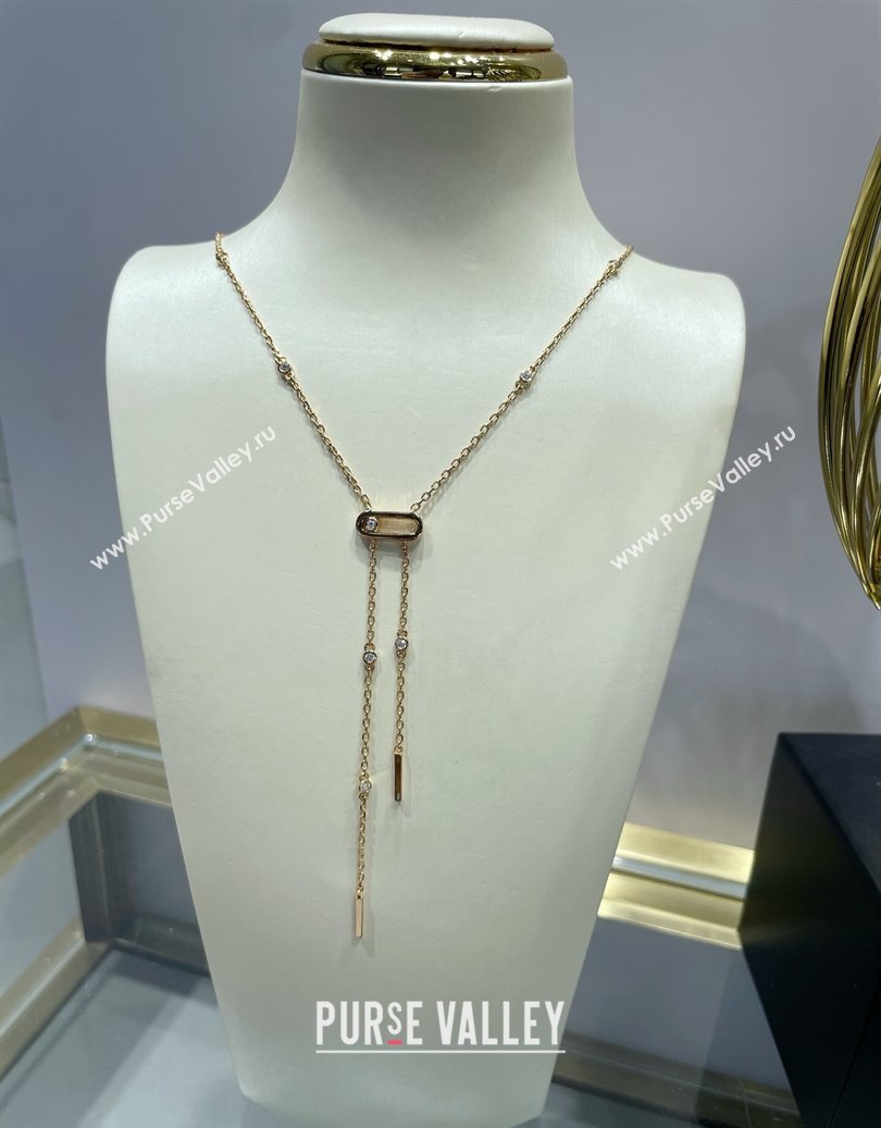 Messika Move Necklace with Strass Gold 2025 M091725 (YF-250917056)