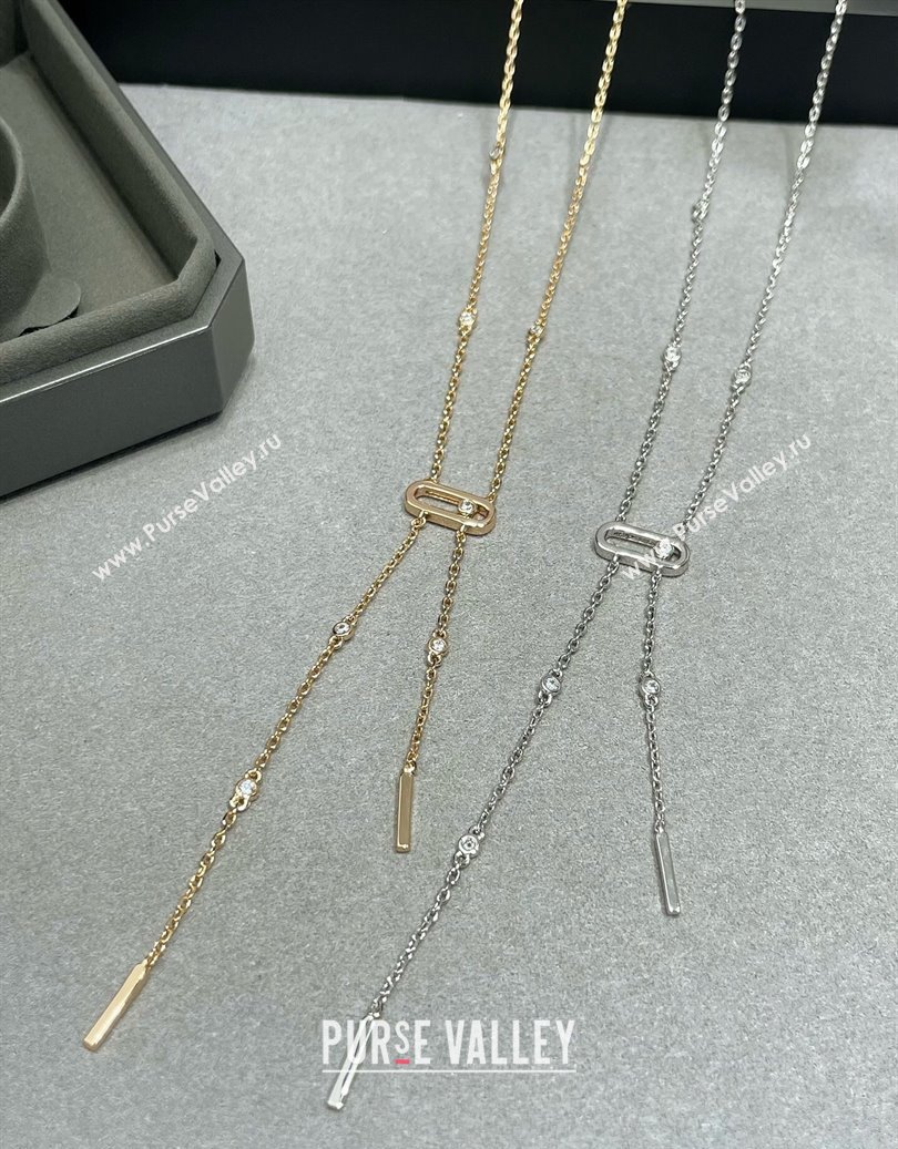 Messika Move Necklace with Strass Gold 2025 M091725 (YF-250917056)